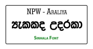 NPW Araliya Sinhala Font Free Download
