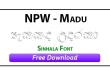NPW Madu Sinhala Font Free Download