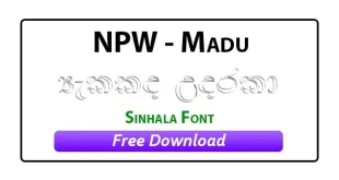 NPW Madu Sinhala Font Free Download