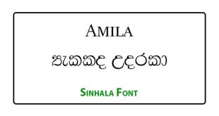 Amila Sinhala Font Free Download