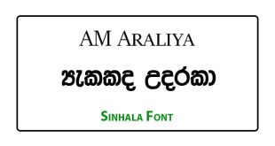 AM Araliya Sinhala Font Free Download